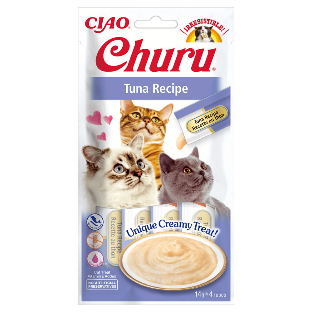 naba Churu Skin & Coat Przysmak dla kota na sierść i skórę mix 4szt